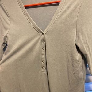 Abercrombie Henley bodysuit